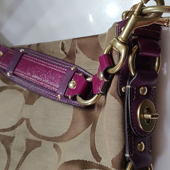 Coach Signature Jacquard Satchel - Picture 13 of 13